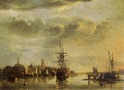Aelbert Cuyp The Meuse by Dordrecht Spain oil painting artist